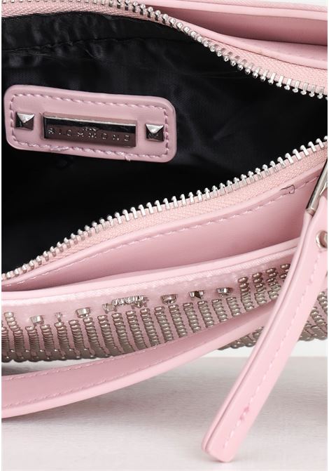Borsa da donna rosa con manico tracolla e ciondolo lettering logo RICHMOND | RWP24119BO6GPINK LIGHT